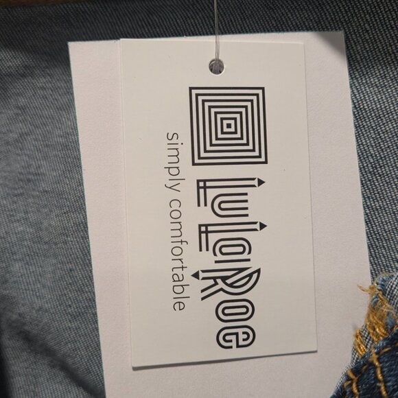 Denim Jacket Women's Size Large Cropped Stretch Long Sleeved Slit Pockets - Picture 11 of 16